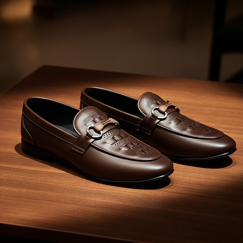 Regal Buckle Brown Loafers