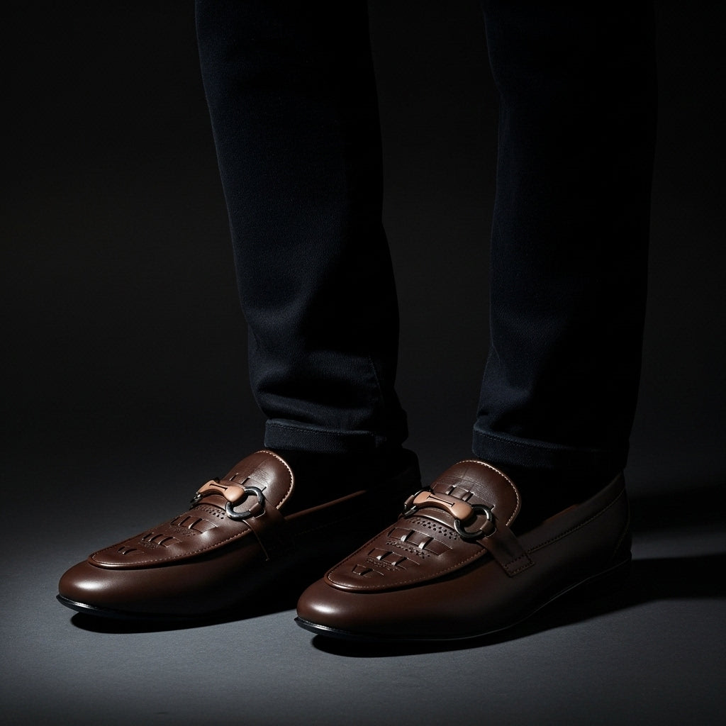 Regal Buckle Brown Loafers
