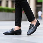 Regal Buckle Black Loafers