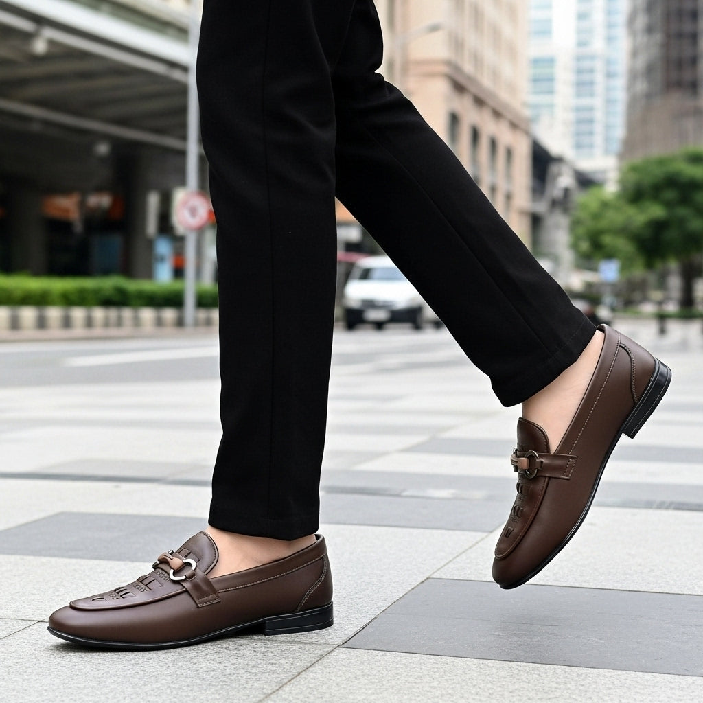 Regal Buckle Brown Loafers